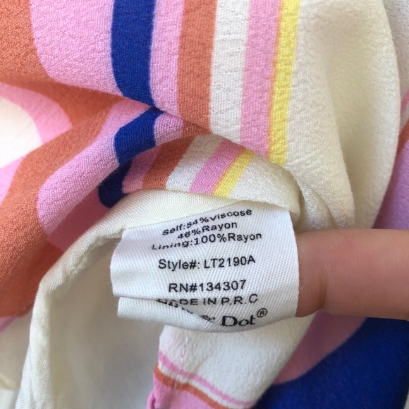 Line & Dot Revolve Striped Blitzer Tank Medium - Picture 5 of 8